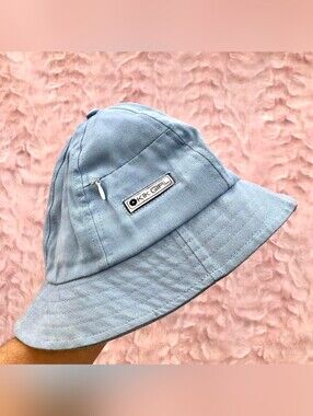 Light Blue Cotton Bucket Hat